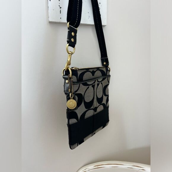 Coach Black and Gray Crossbody Bag; NWOT! Perfect Condition! - Picture 9 of 10